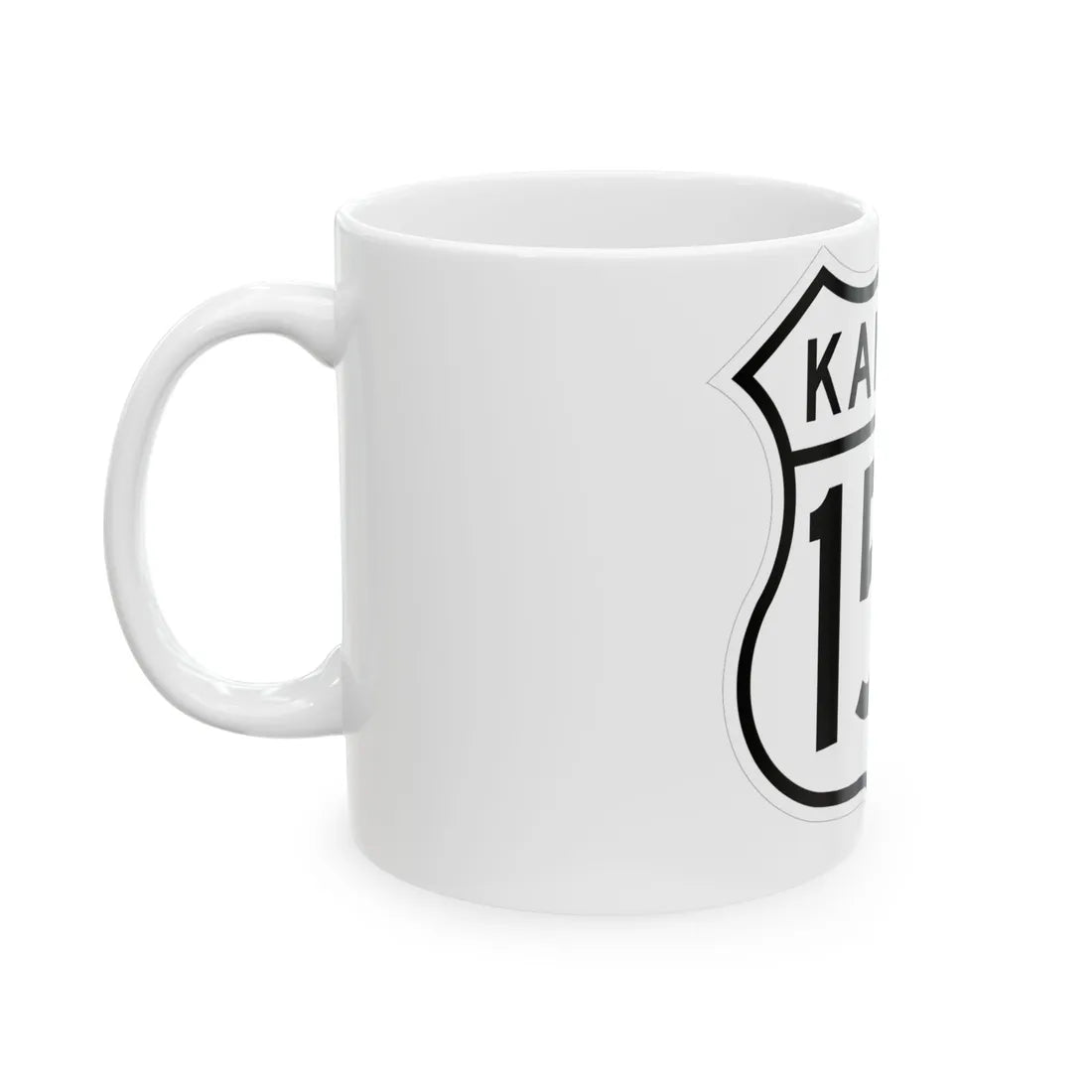 US 156 Kansas 1962 (Kansas) (Road Sign) White Coffee Mug - Go Mug Yourself
