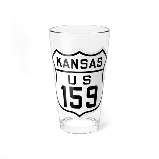 US 159 Kansas 1926 (Kansas) (Road Sign) Pint Glss 16oz 16oz - Go Mug Yourself