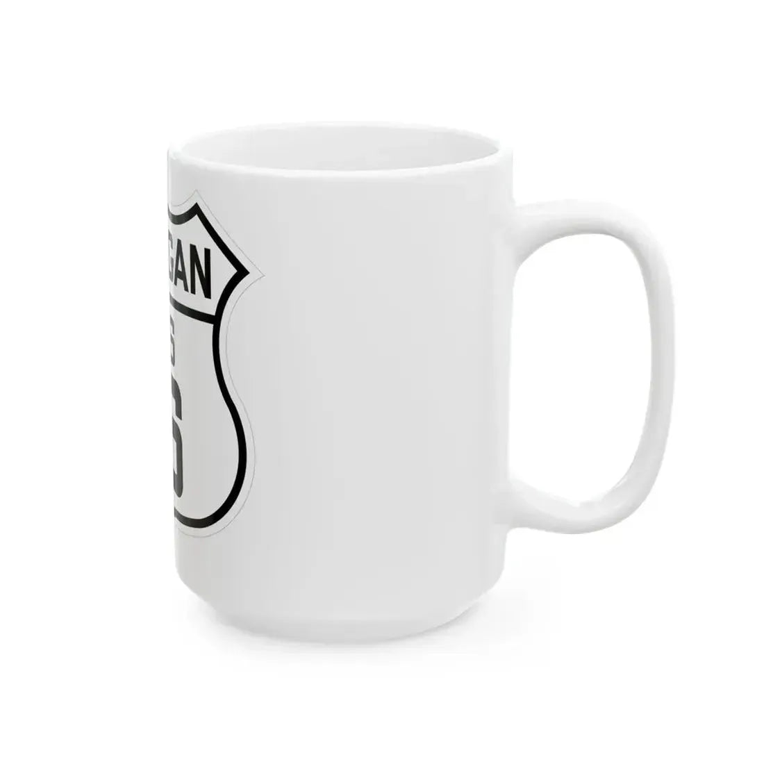 US 16 Michigan 1926 (Michigan) (Road Sign) White Coffee Mug - Go Mug Yourself