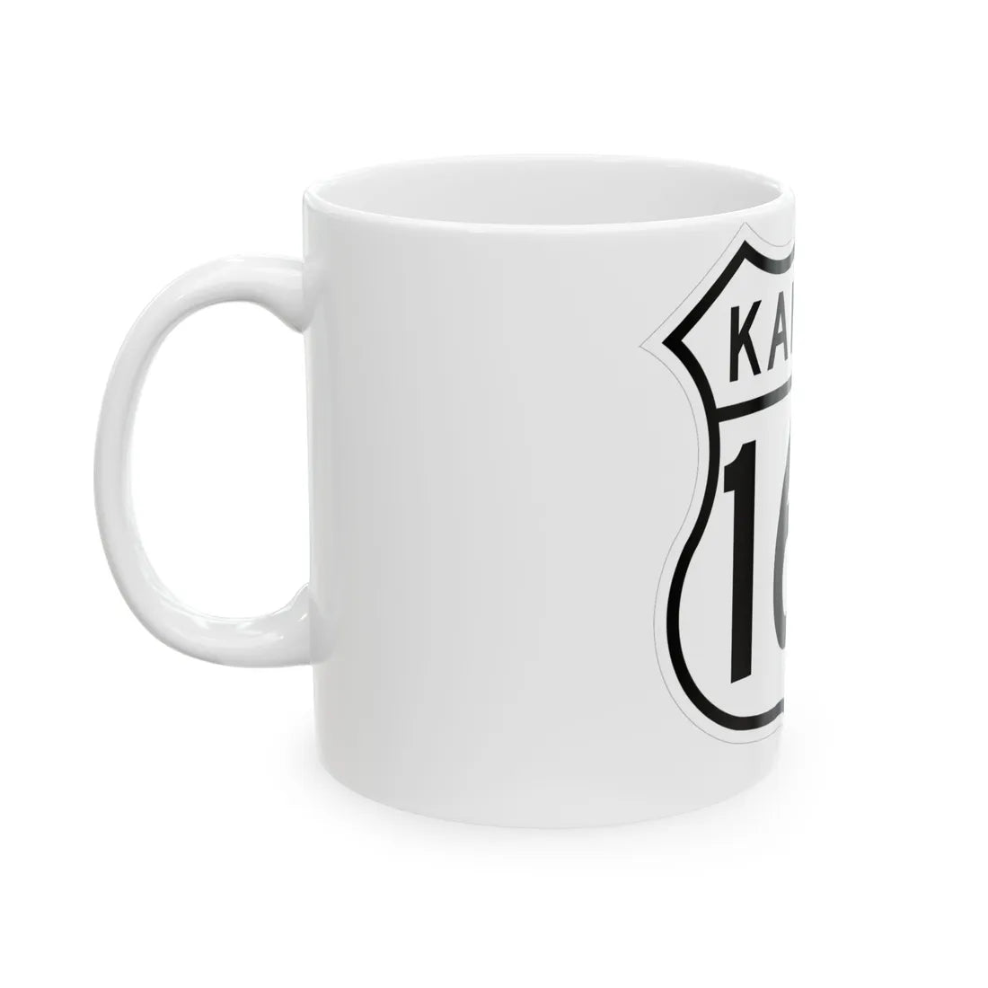 US 160 Kansas 1962 (Kansas) (Road Sign) White Coffee Mug - Go Mug Yourself