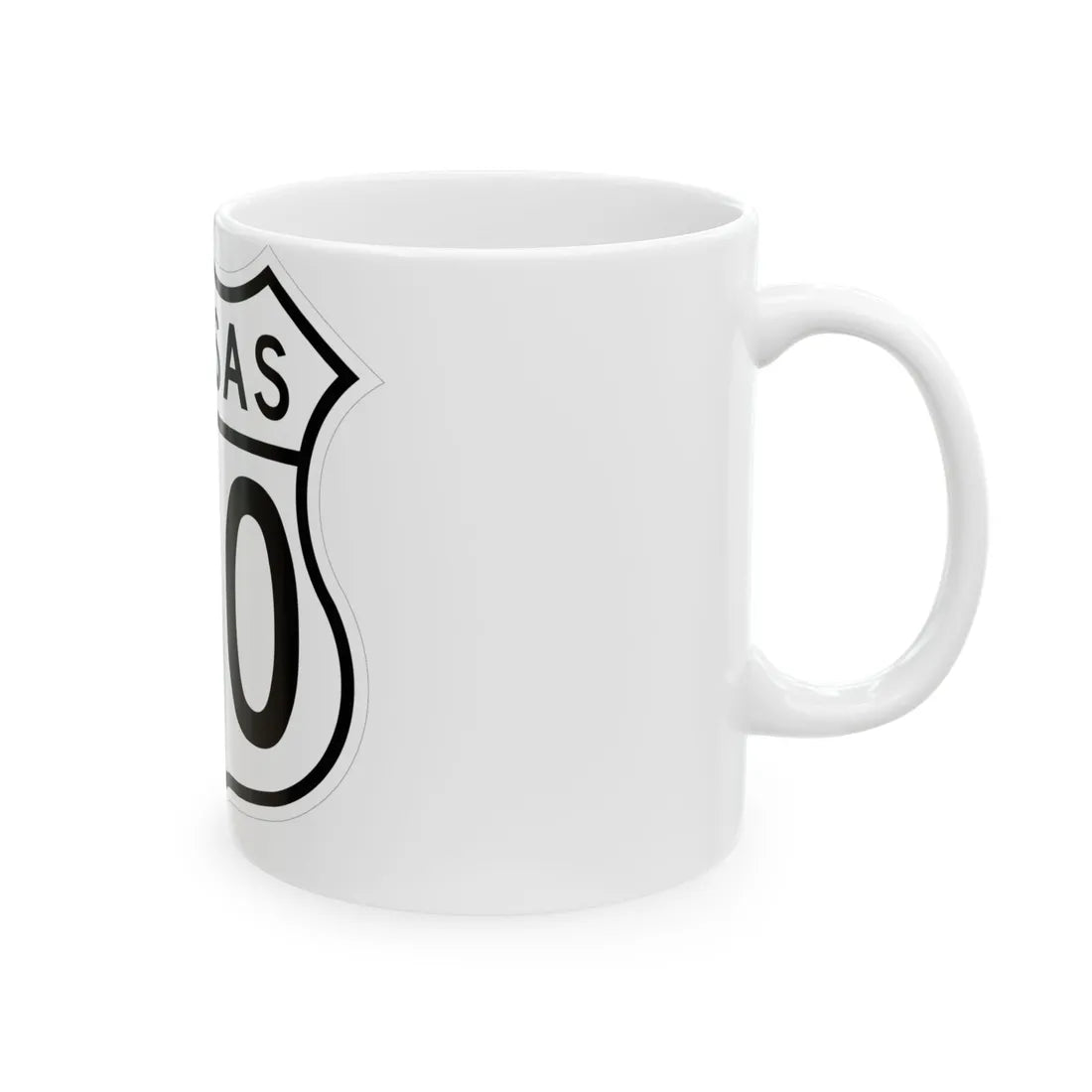 US 160 Kansas 1962 (Kansas) (Road Sign) White Coffee Mug - Go Mug Yourself