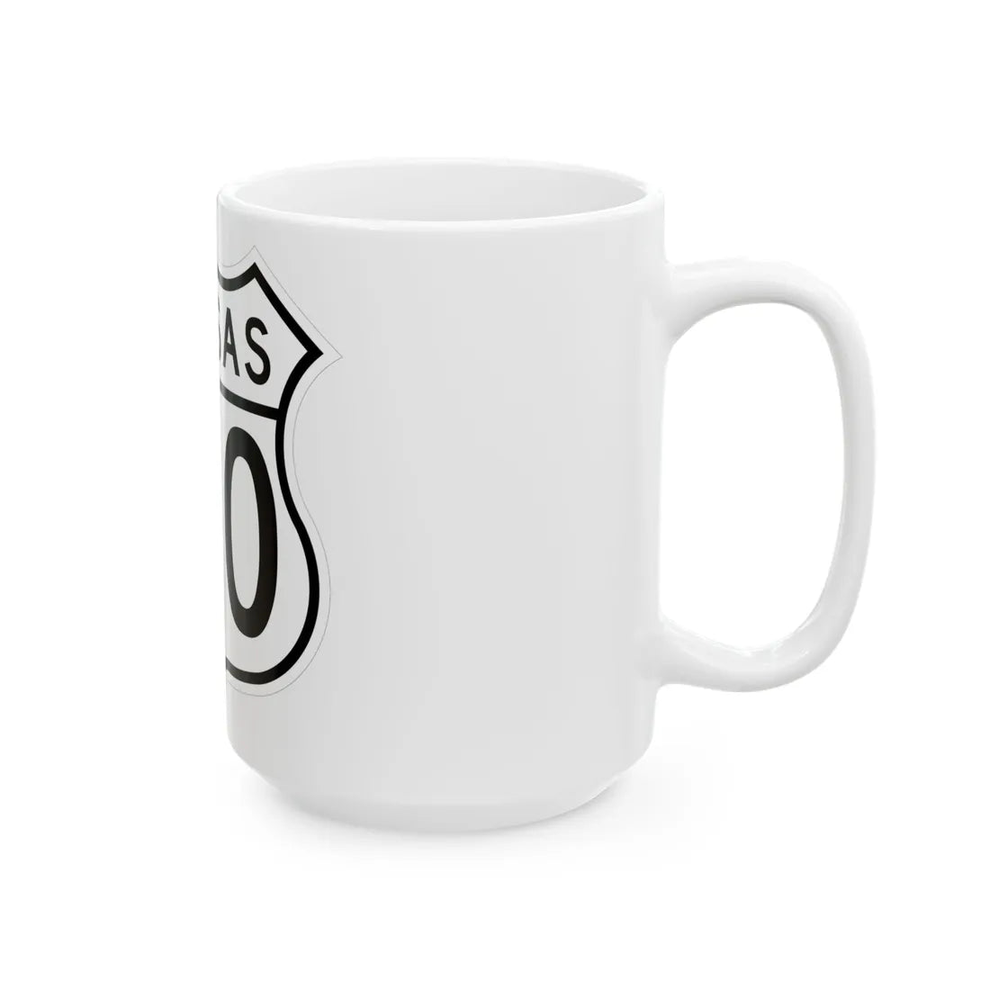 US 160 Kansas 1962 (Kansas) (Road Sign) White Coffee Mug - Go Mug Yourself
