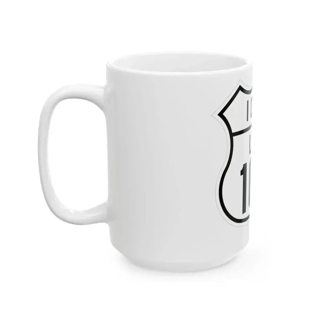 US 163 Iowa 1926 (Iowa) (Road Sign) White Coffee Mug - Go Mug Yourself