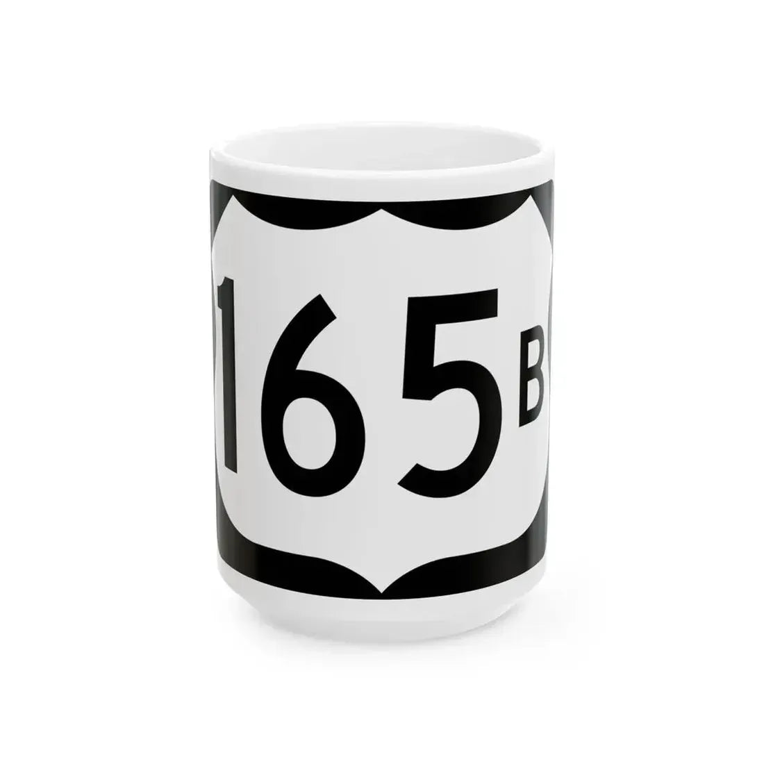 US 165B (Arkansas) (Road Sign) White Coffee Mug 15oz - Go Mug Yourself