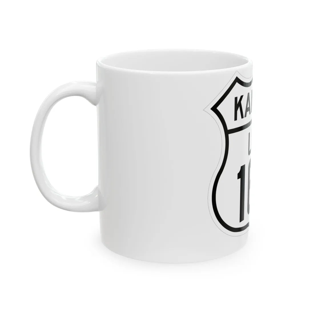 US 166 Kansas 1926 (Kansas) (Road Sign) White Coffee Mug - Go Mug Yourself