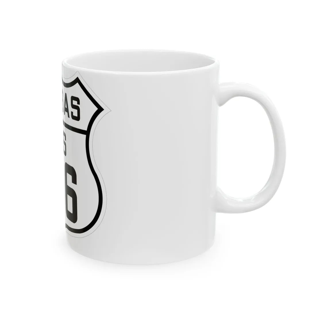US 166 Kansas 1926 (Kansas) (Road Sign) White Coffee Mug - Go Mug Yourself