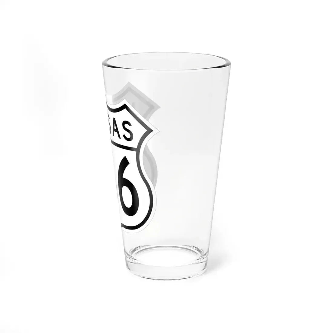 US 166 Kansas 1962 (Kansas) (Road Sign) Pint Glss 16oz - Go Mug Yourself
