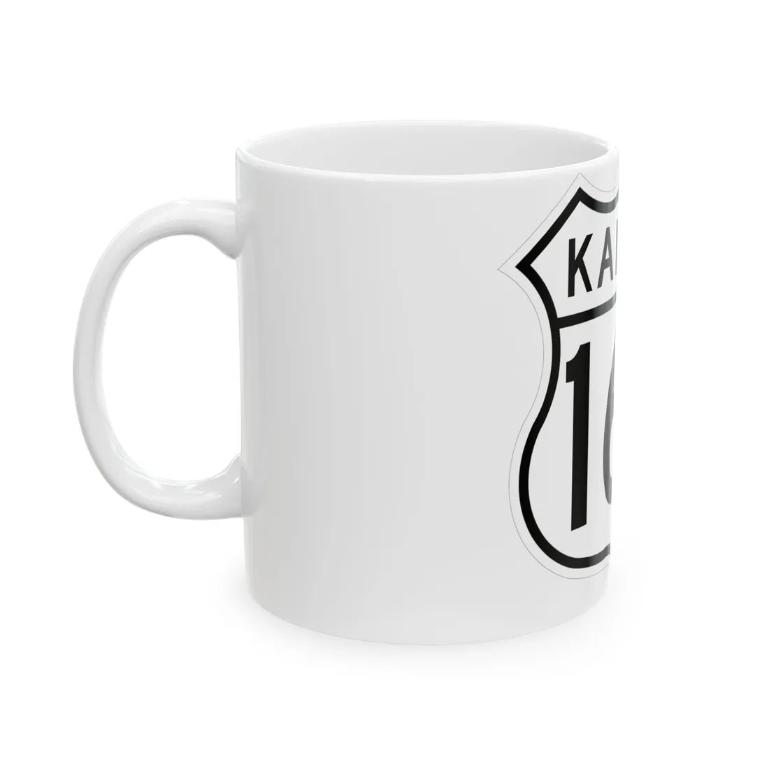US 166 Kansas 1962 (Kansas) (Road Sign) White Coffee Mug - Go Mug Yourself