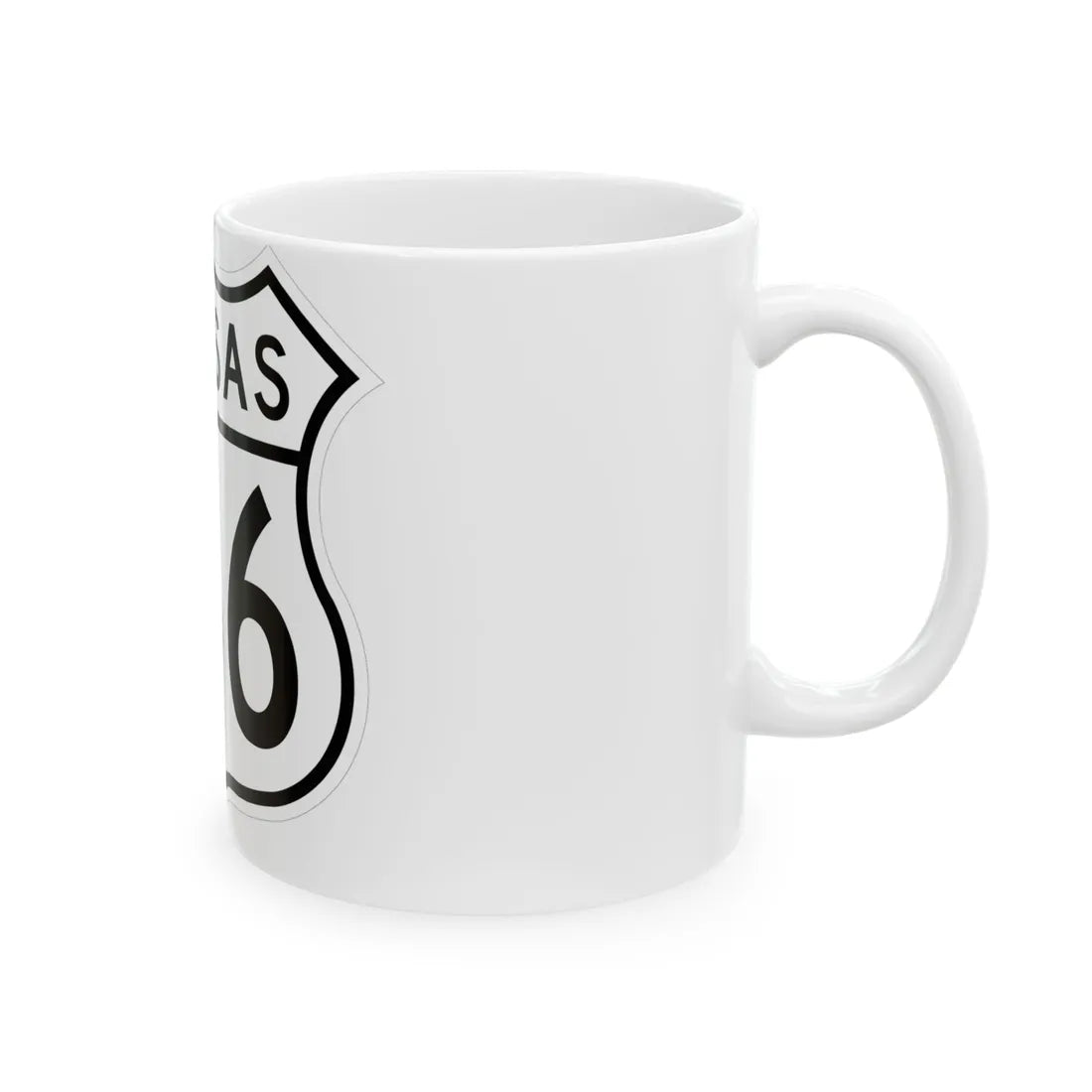US 166 Kansas 1962 (Kansas) (Road Sign) White Coffee Mug - Go Mug Yourself
