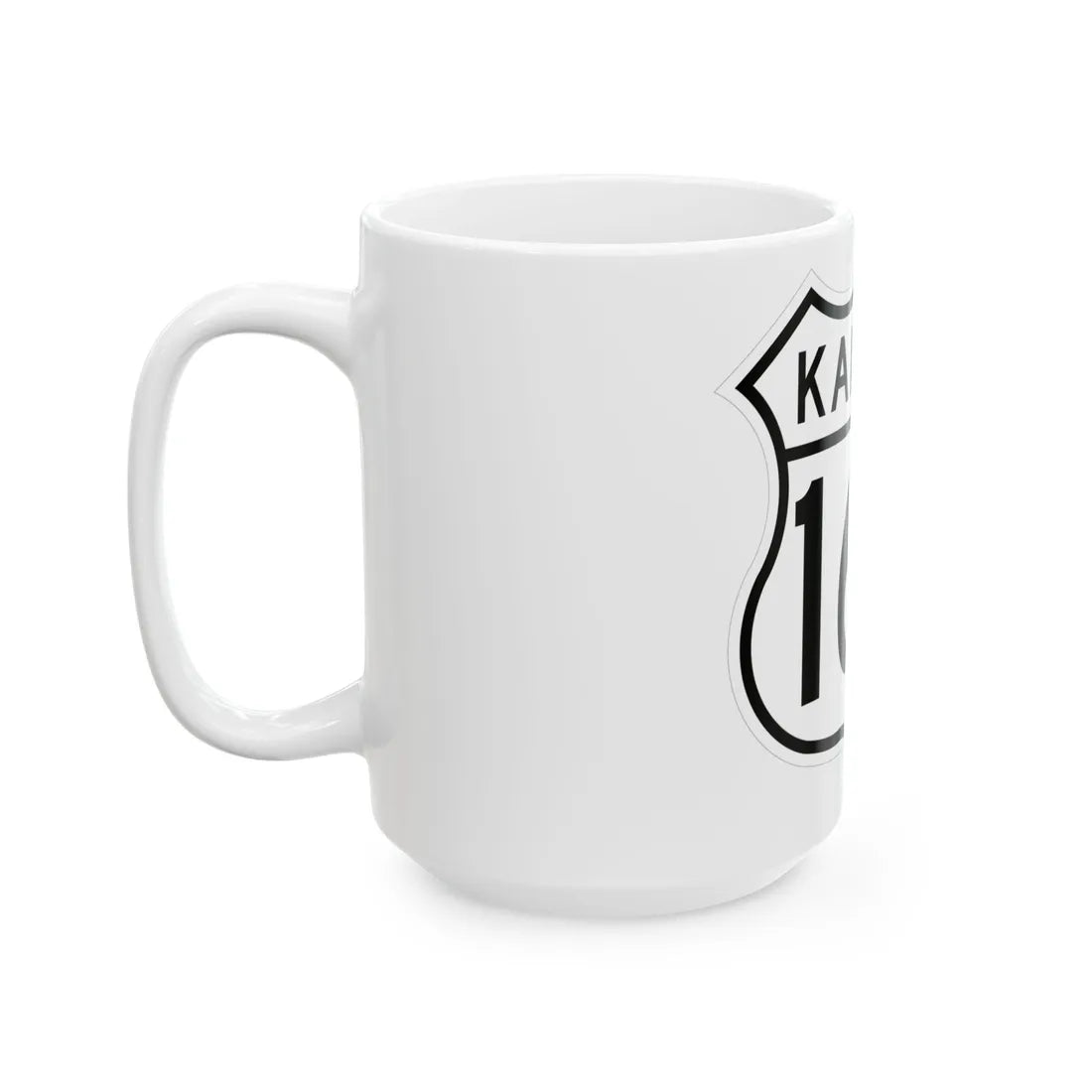 US 166 Kansas 1962 (Kansas) (Road Sign) White Coffee Mug - Go Mug Yourself