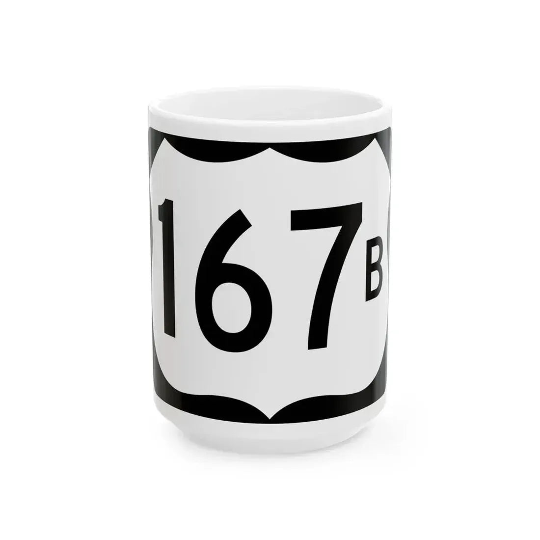 US 167B (Arkansas) (Road Sign) White Coffee Mug 15oz - Go Mug Yourself