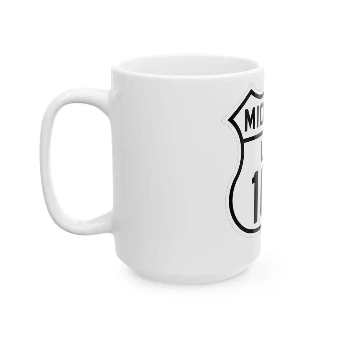US 16A Michigan 1926 (Michigan) (Road Sign) White Coffee Mug - Go Mug Yourself