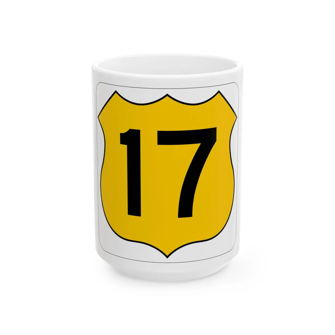 US 17 FL (Florida) (Road Sign) White Coffee Mug 15oz - Go Mug Yourself