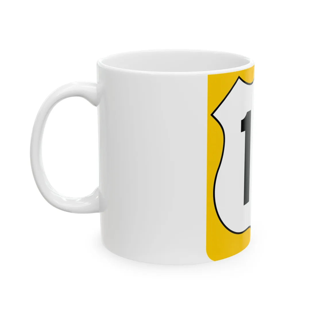 US 17 FL reversed (Florida) (Road Sign) White Coffee Mug - Go Mug Yourself