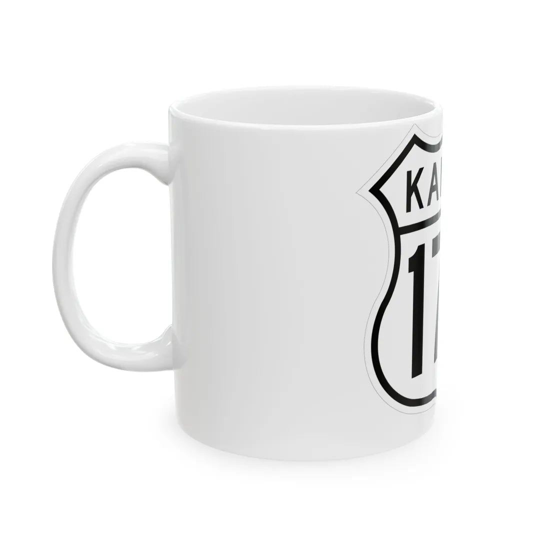 US 177 Kansas 1962 (Kansas) (Road Sign) White Coffee Mug - Go Mug Yourself