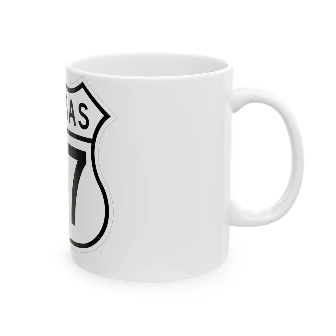 US 177 Kansas 1962 (Kansas) (Road Sign) White Coffee Mug - Go Mug Yourself