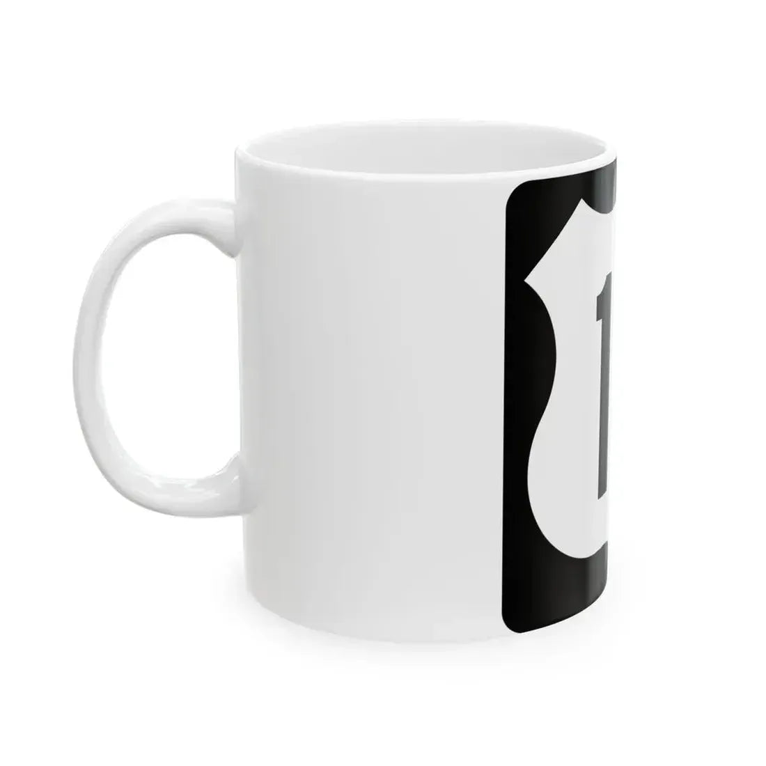 US 18 IA (Iowa) (Road Sign) White Coffee Mug - Go Mug Yourself