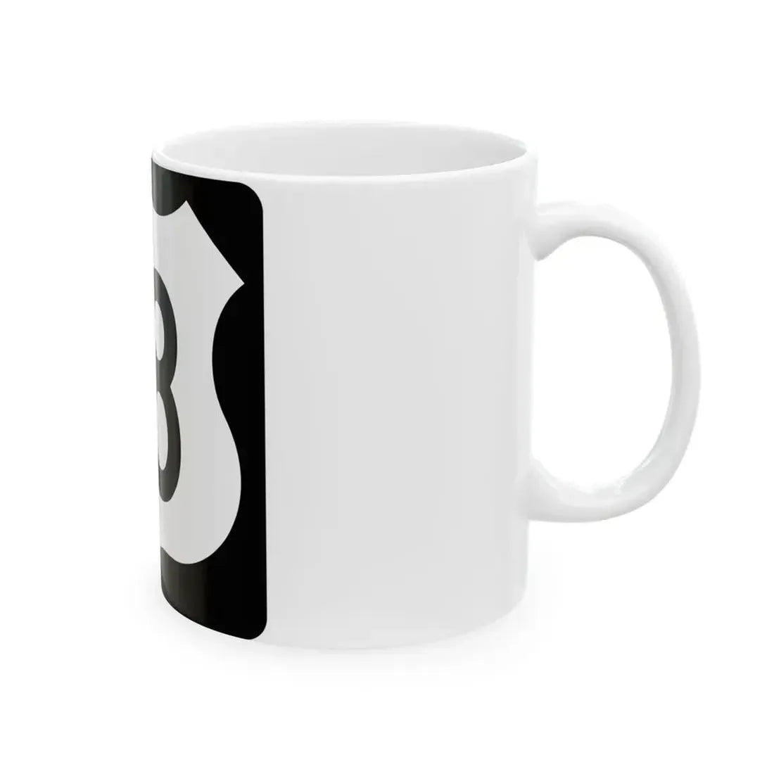 US 18 IA (Iowa) (Road Sign) White Coffee Mug - Go Mug Yourself