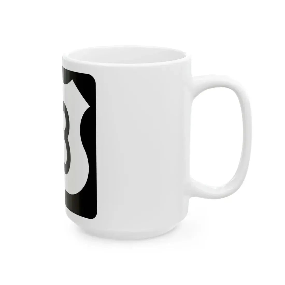 US 18 IA (Iowa) (Road Sign) White Coffee Mug - Go Mug Yourself