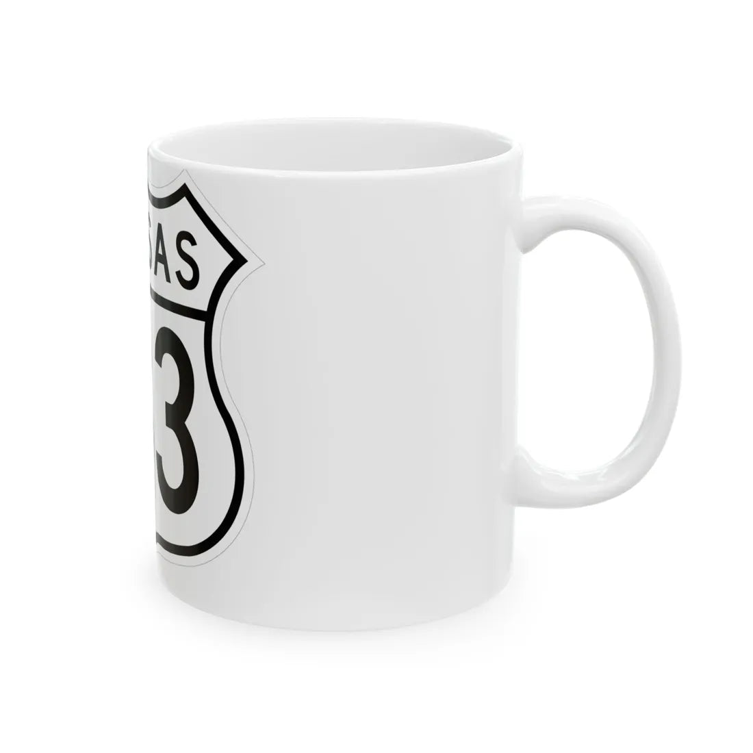 US 183 Kansas 1962 (Kansas) (Road Sign) White Coffee Mug - Go Mug Yourself