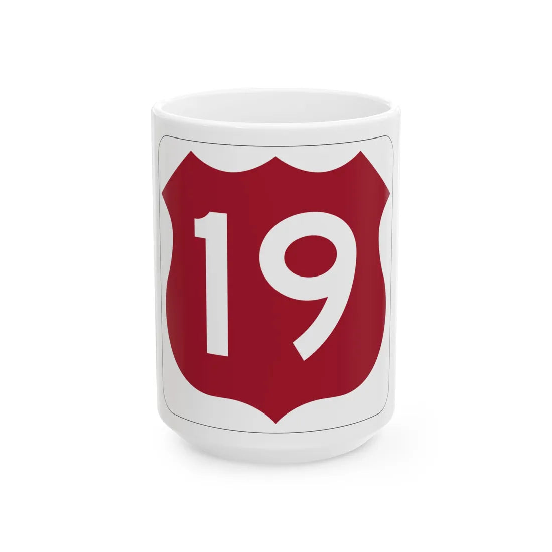 US 19 FL (Florida) (Road Sign) White Coffee Mug 15oz - Go Mug Yourself