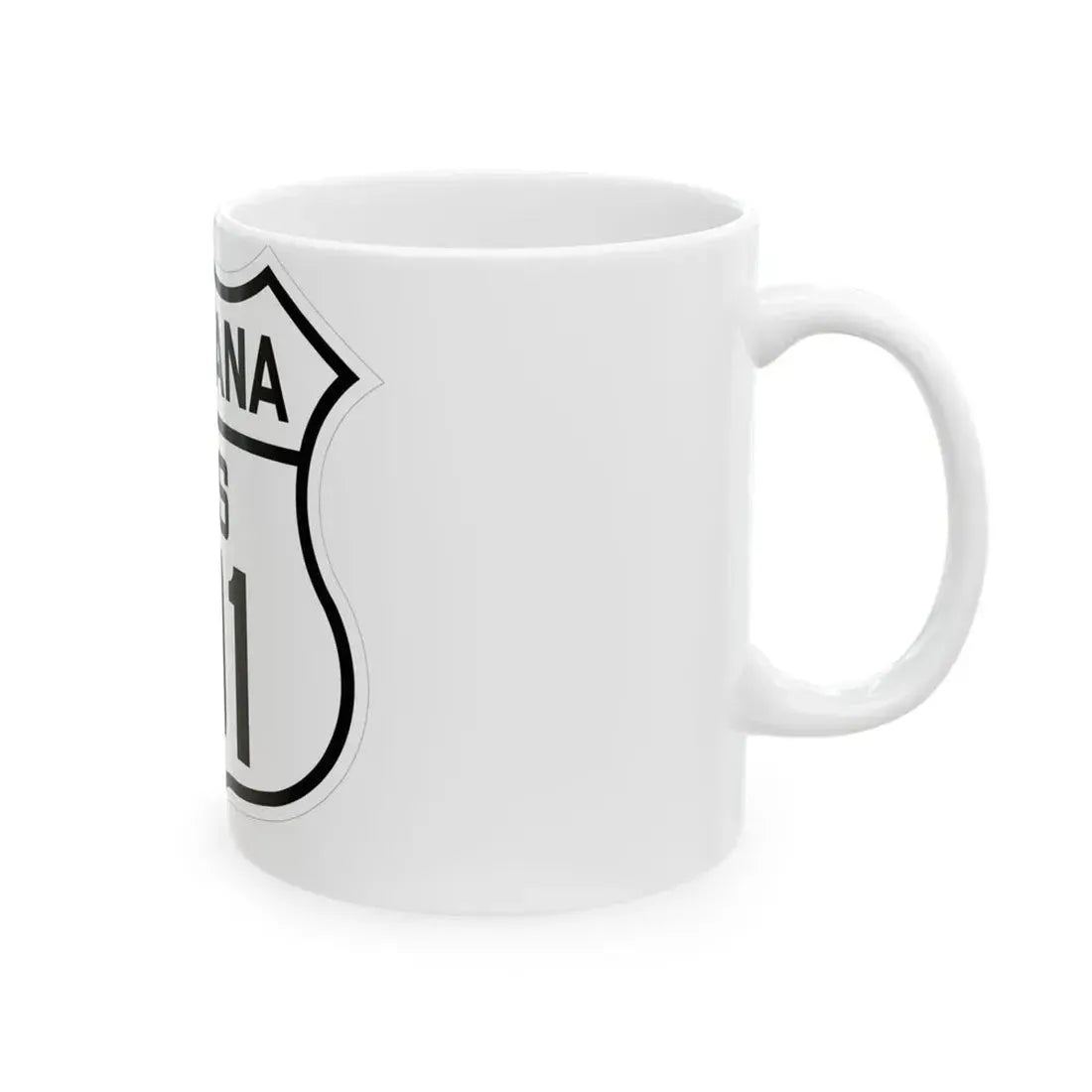 US 191 Montana 1926 (Montana) (Road Sign) White Coffee Mug - Go Mug Yourself