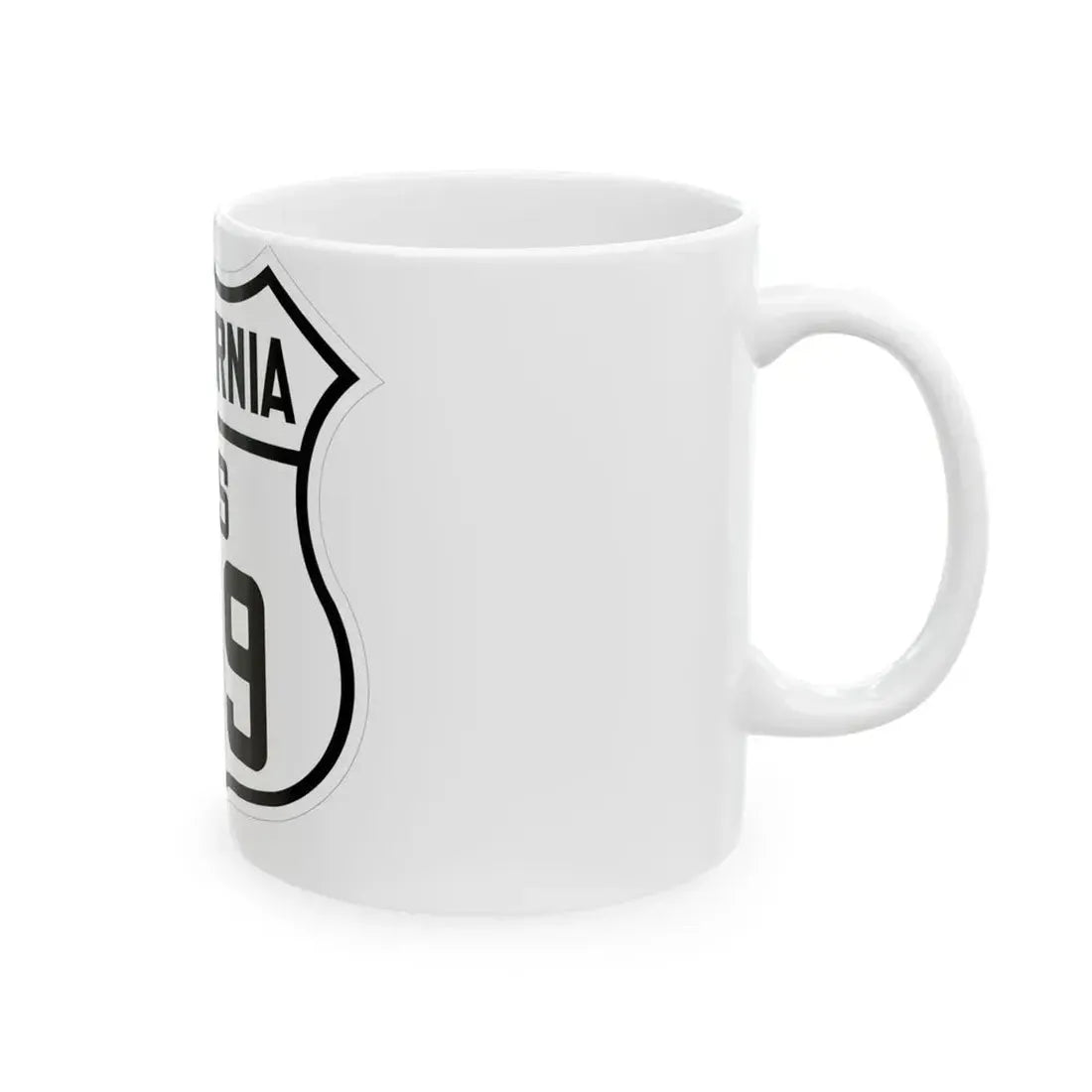 US 199 California 1926 (California) (Road Sign) White Coffee Mug - Go Mug Yourself