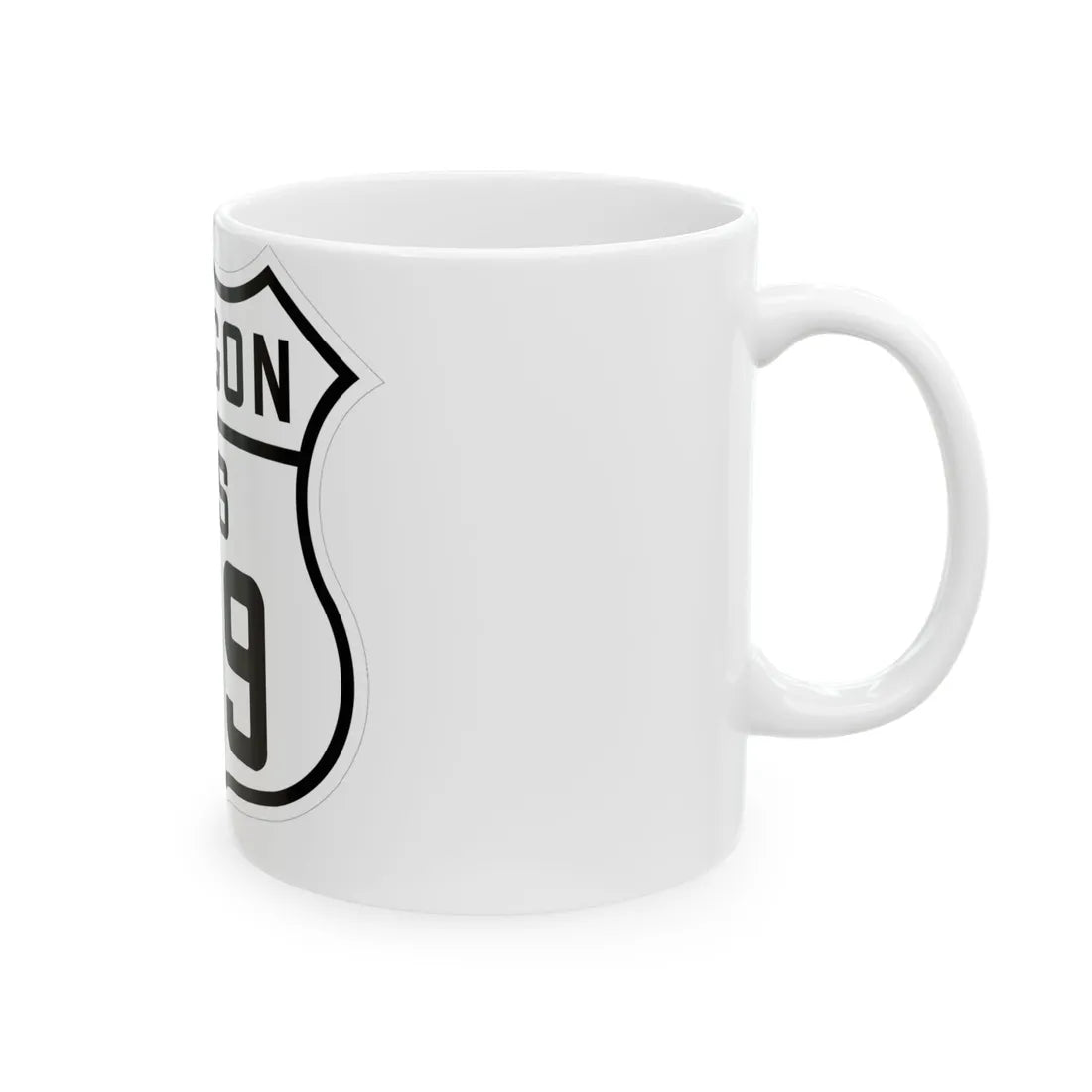 US 199 Oregon 1926 (Oregon) (Road Sign) White Coffee Mug - Go Mug Yourself