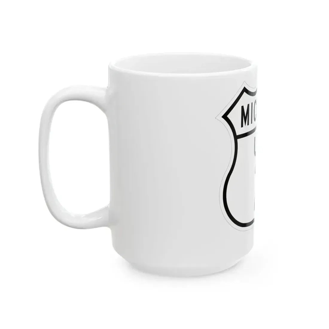 US 2 Michigan 1948 (Michigan) (Road Sign) White Coffee Mug - Go Mug Yourself