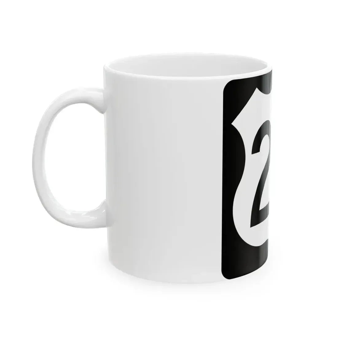 US 20 IA (Iowa) (Road Sign) White Coffee Mug - Go Mug Yourself