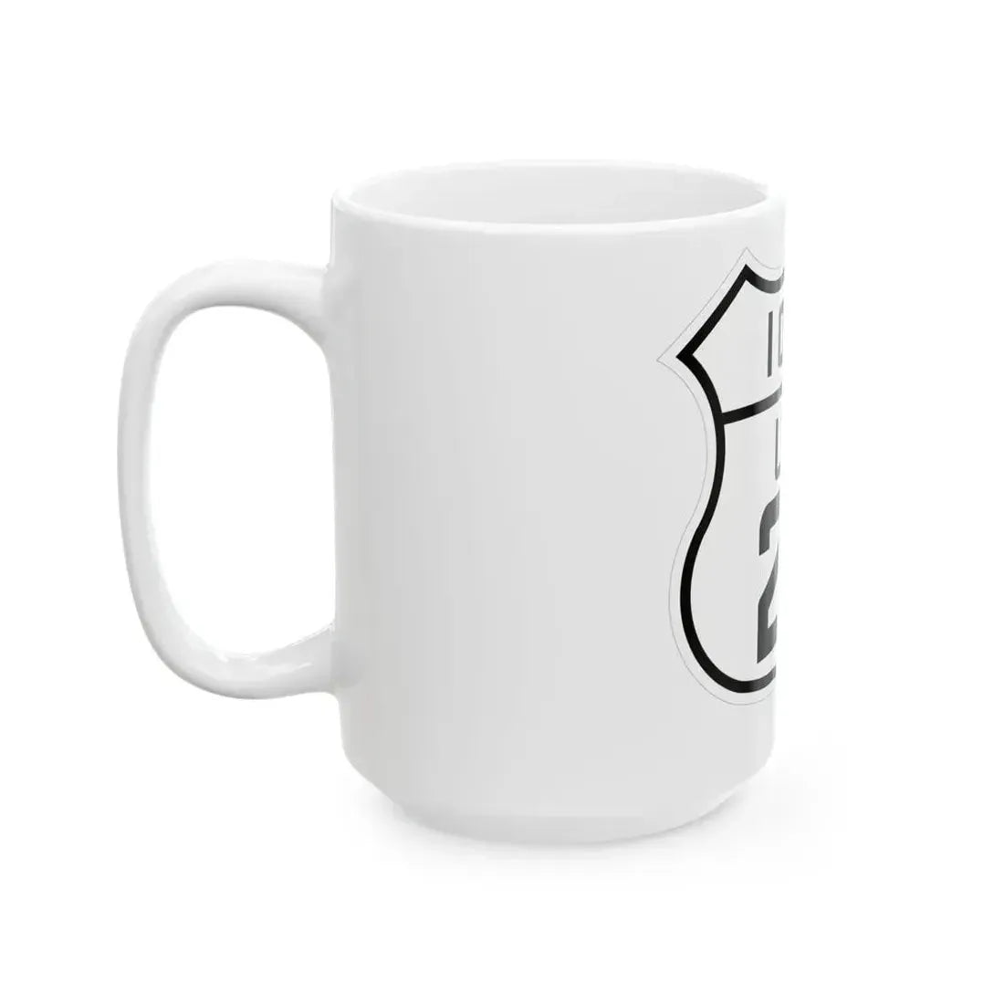 US 20 Iowa 1926 (Iowa) (Road Sign) White Coffee Mug - Go Mug Yourself