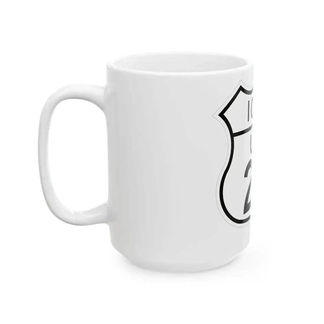 US 20 Iowa 1948 (Iowa) (Road Sign) White Coffee Mug - Go Mug Yourself