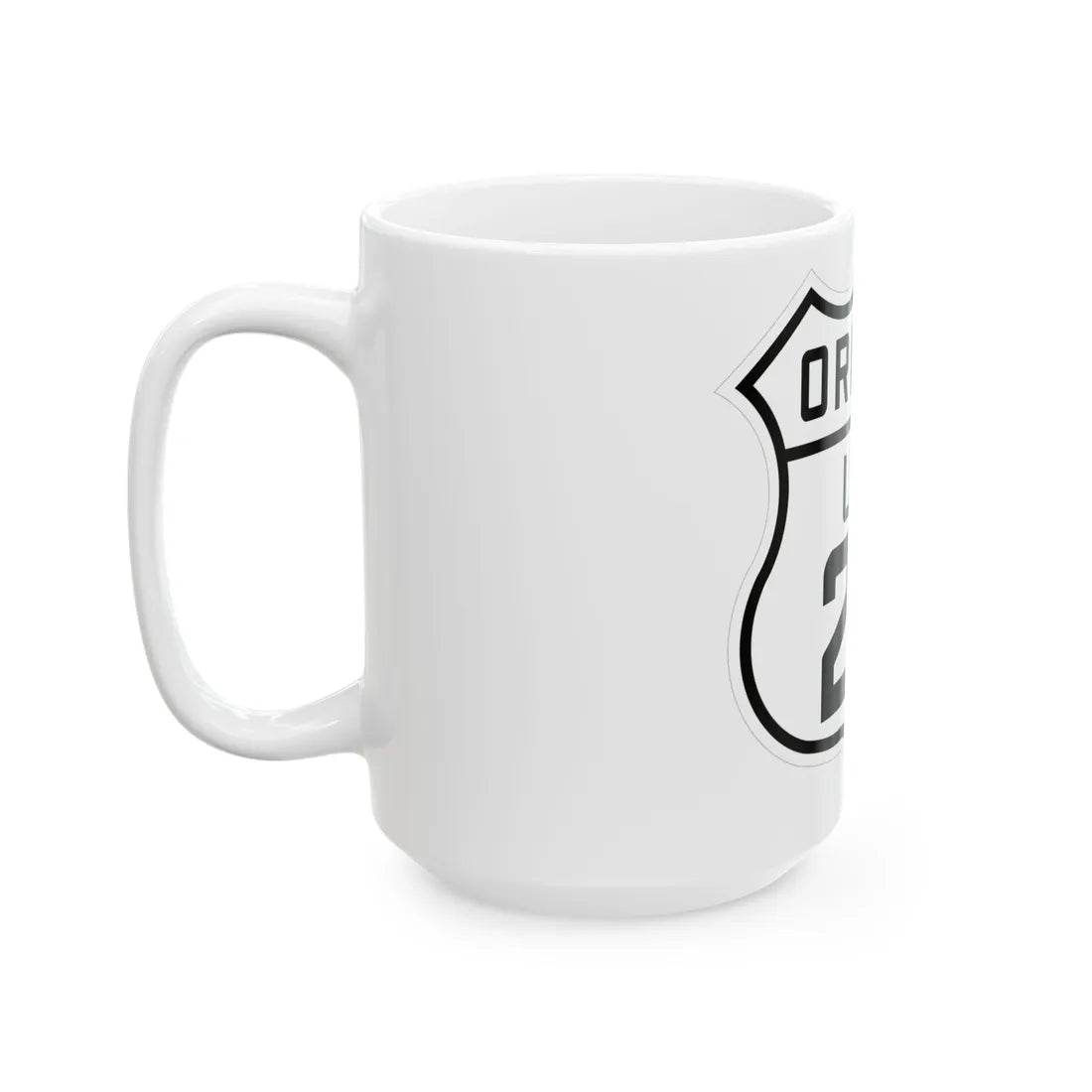 US 20 Oregon 1926 (Oregon) (Road Sign) White Coffee Mug - Go Mug Yourself