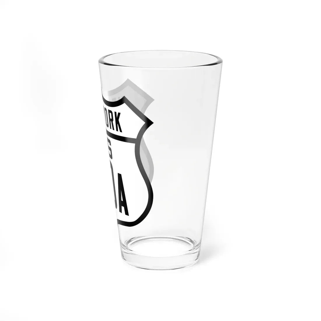 US 20A NY Old (New York) (Road Sign) Pint Glass 16oz - Go Mug Yourself