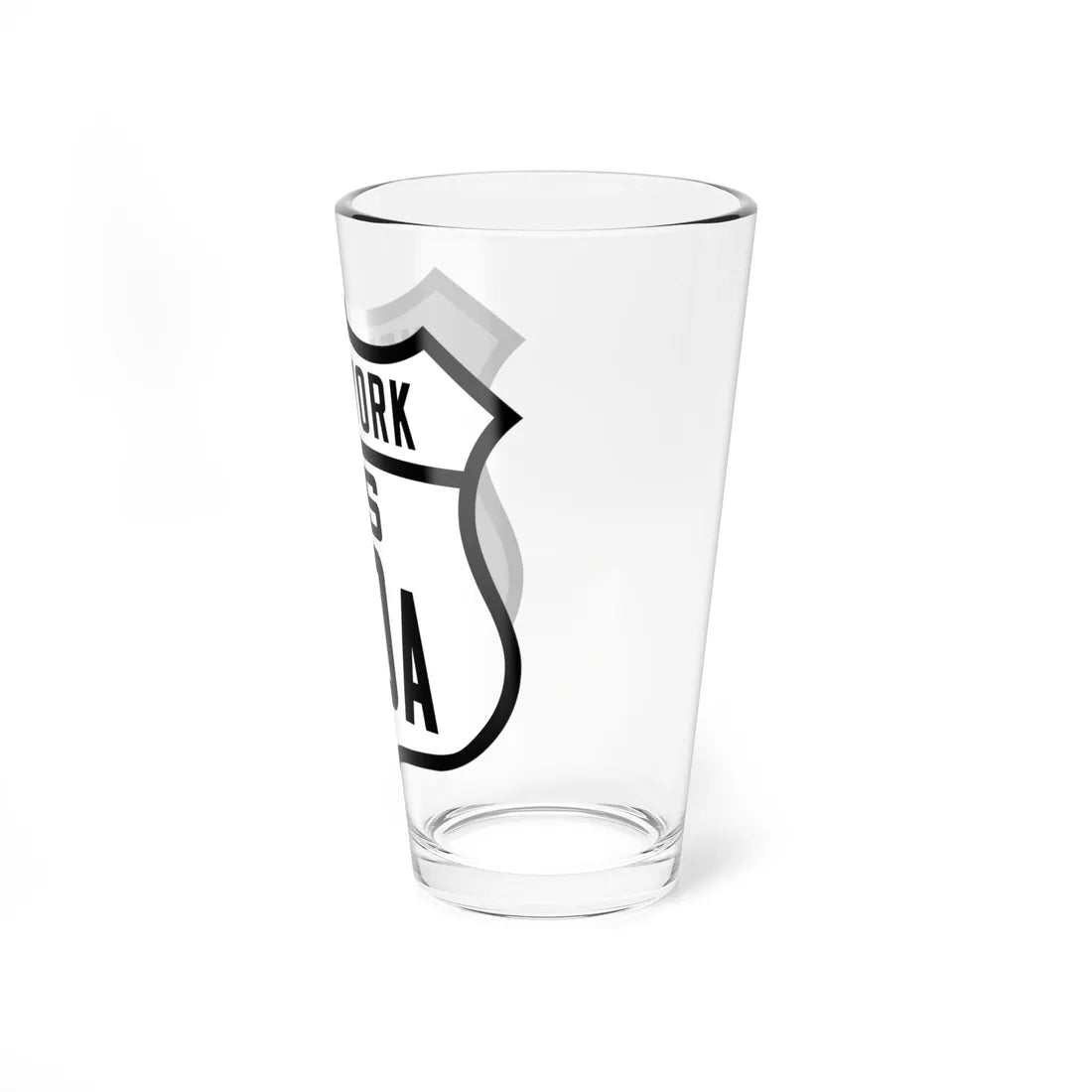 US 20A NY Old (New York) (Road Sign) Pint Glss 16oz - Go Mug Yourself