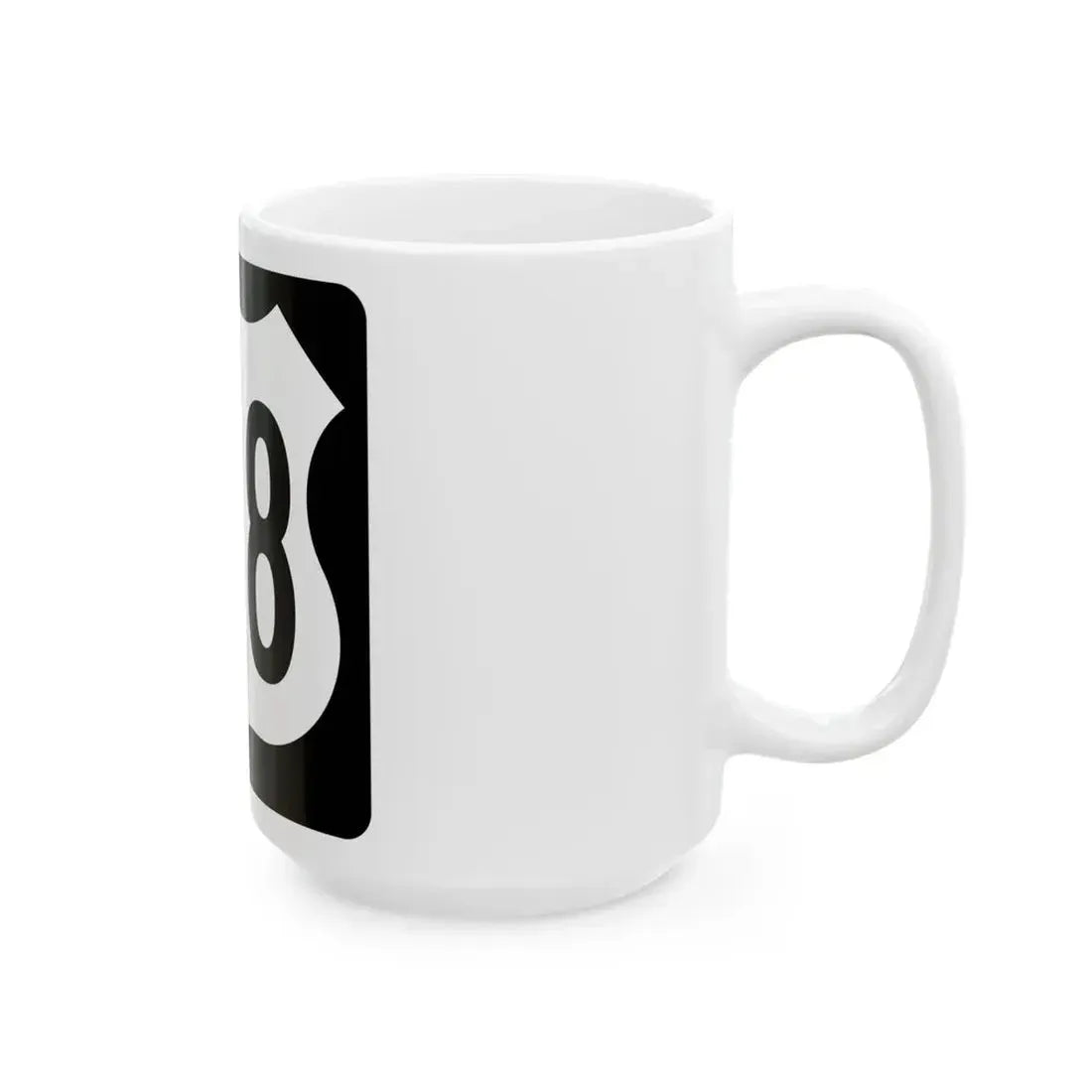 US 218 IA (Iowa) (Road Sign) White Coffee Mug - Go Mug Yourself