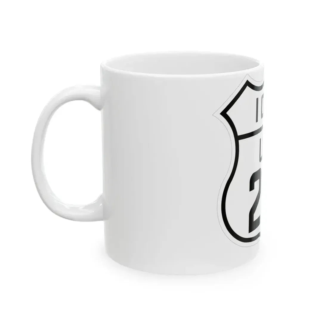 US 218 Iowa 1926 (Iowa) (Road Sign) White Coffee Mug - Go Mug Yourself