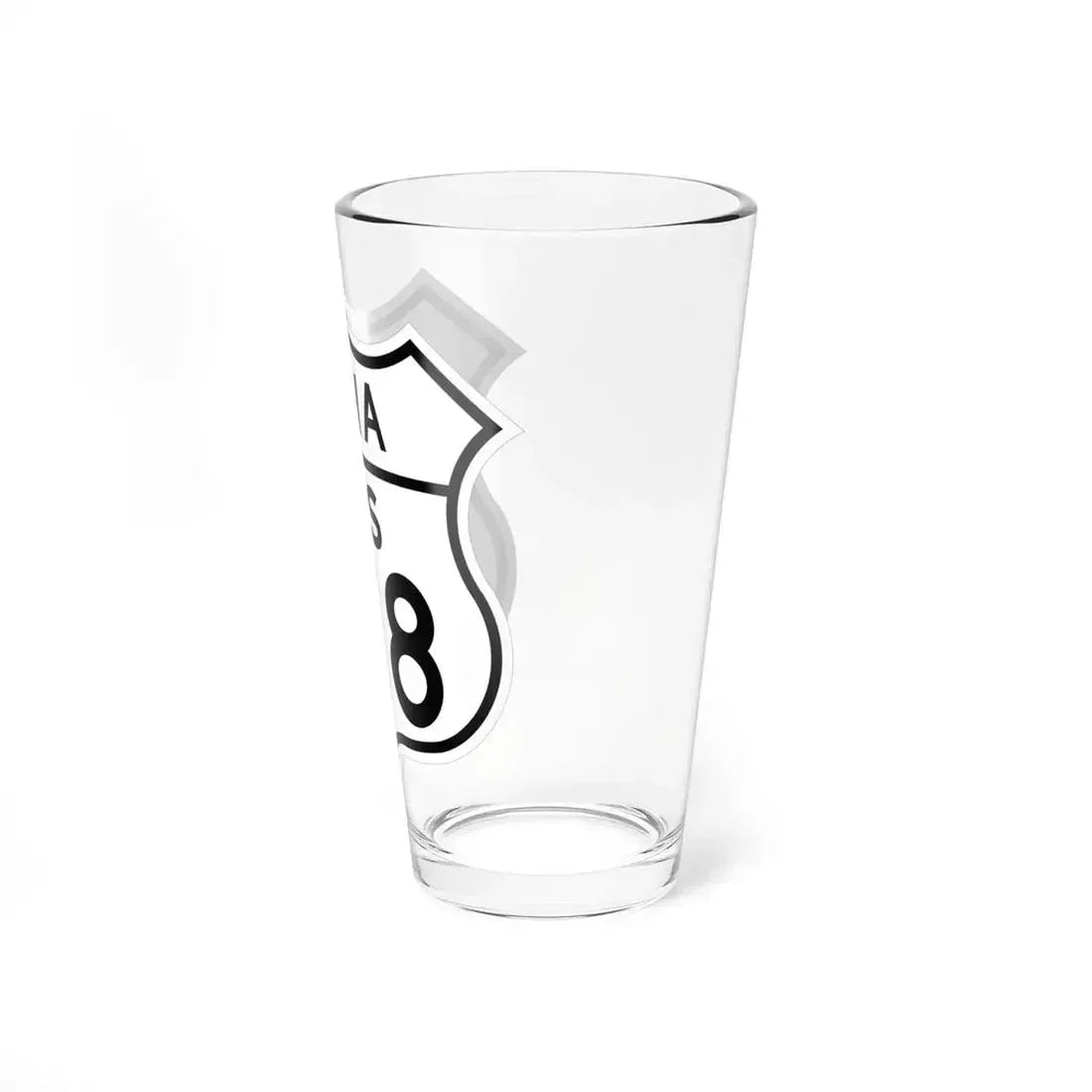 US 218 Iowa 1948 (Iowa) (Road Sign) Pint Glass 16oz - Go Mug Yourself