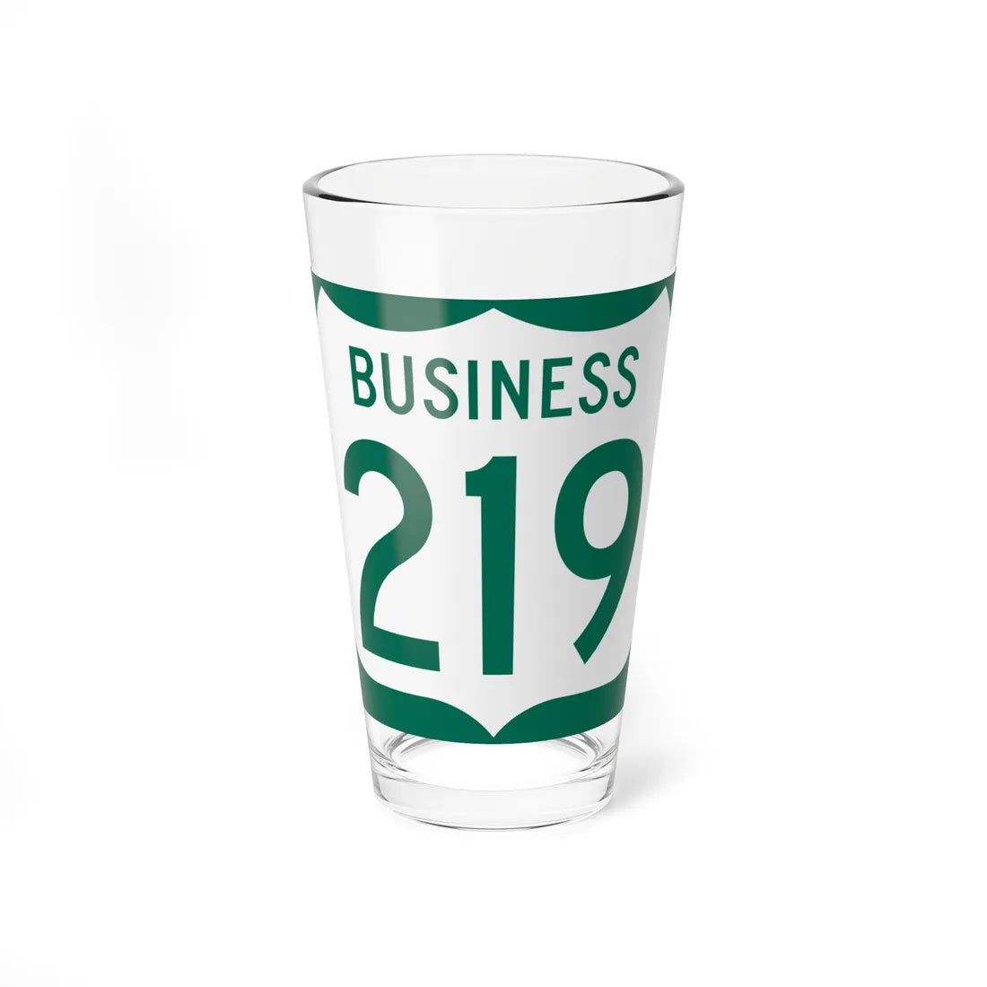 US 219 Business MD (Maryland) (Road Sign) Pint Glss 16oz 16oz - Go Mug Yourself