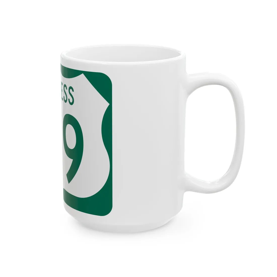 US 219 Business MD (Maryland) (Road Sign) White Coffee Mug - Go Mug Yourself