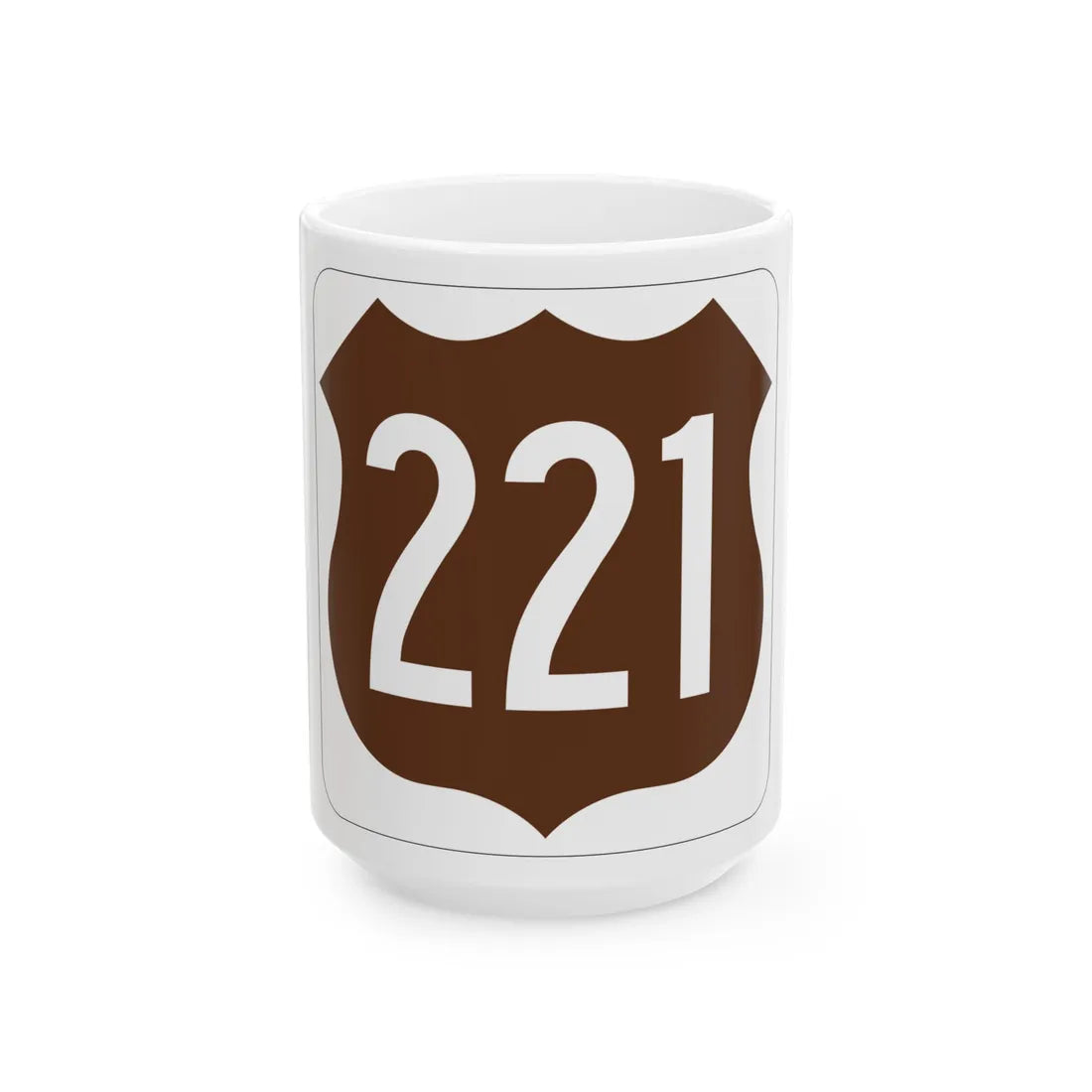 US 221 FL (Florida) (Road Sign) White Coffee Mug 15oz - Go Mug Yourself