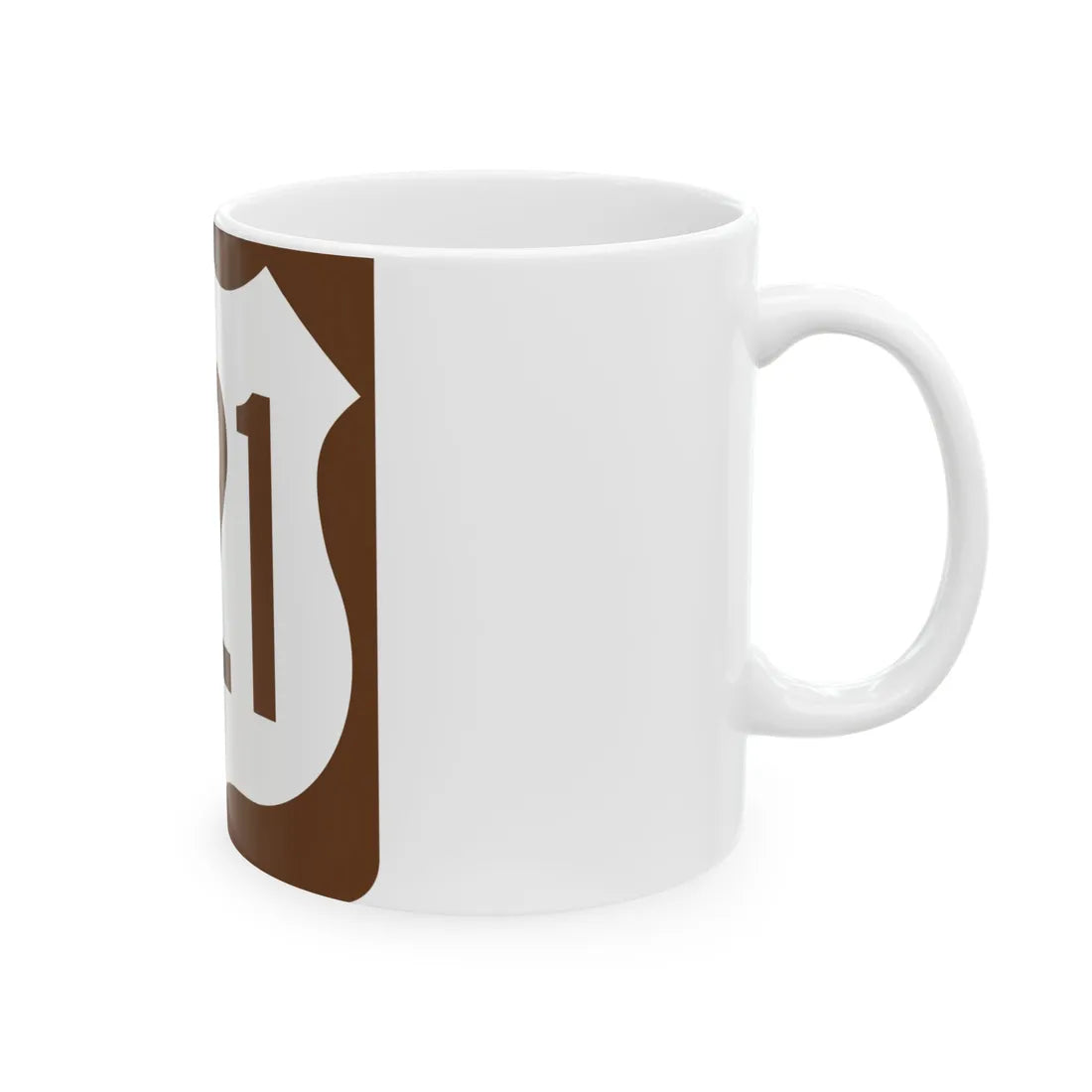 US 221 FL reversed (Florida) (Road Sign) White Coffee Mug - Go Mug Yourself
