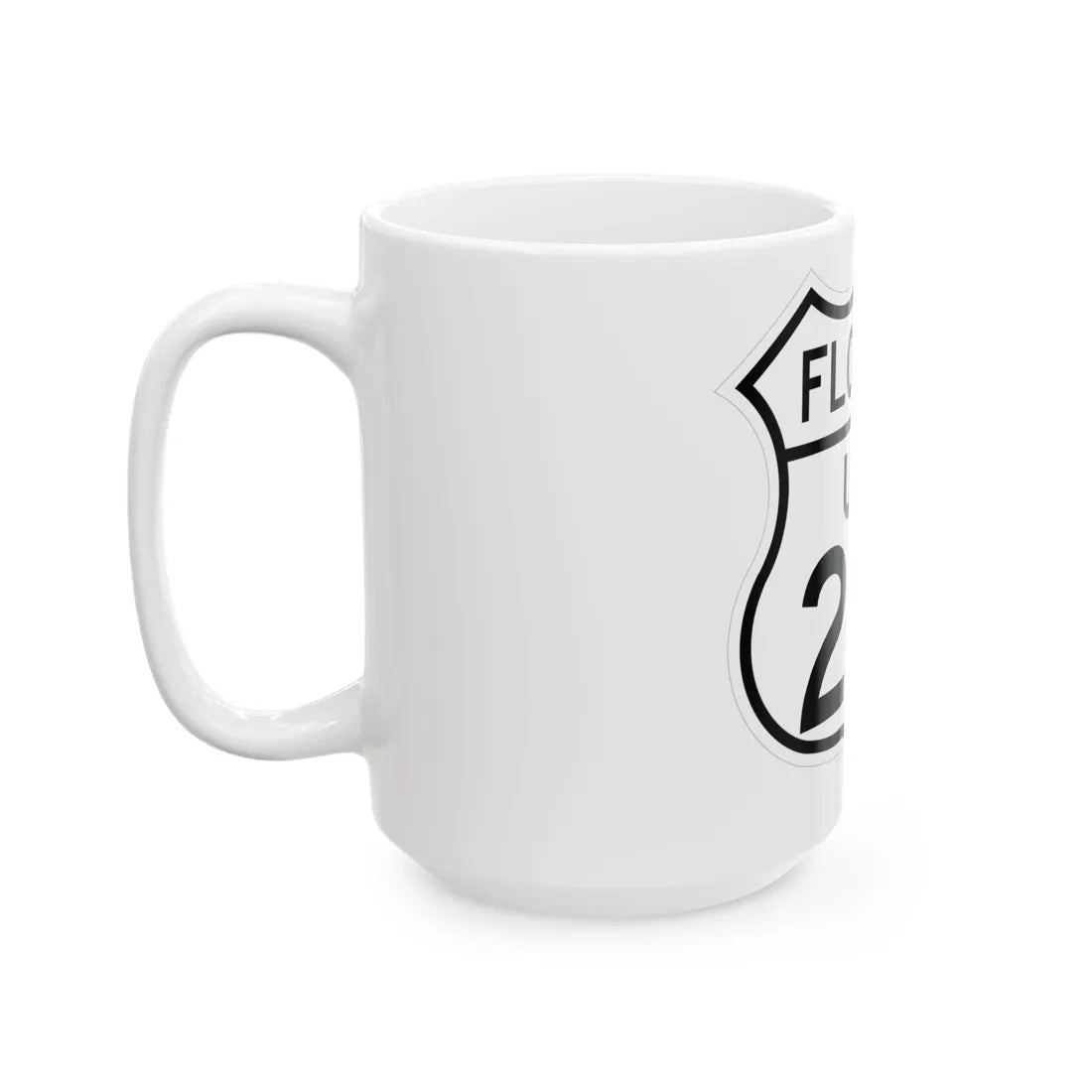 US 221 Florida 1948 (Florida) (Road Sign) White Coffee Mug - Go Mug Yourself