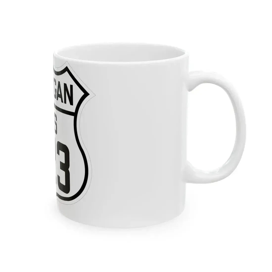 US 223 Michigan 1926 (Michigan) (Road Sign) White Coffee Mug - Go Mug Yourself