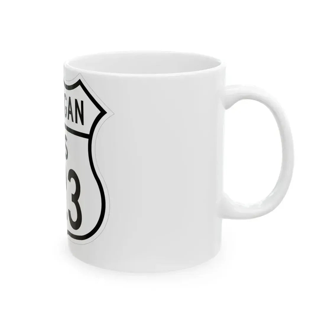 US 223 Michigan 1948 (Michigan) (Road Sign) White Coffee Mug - Go Mug Yourself