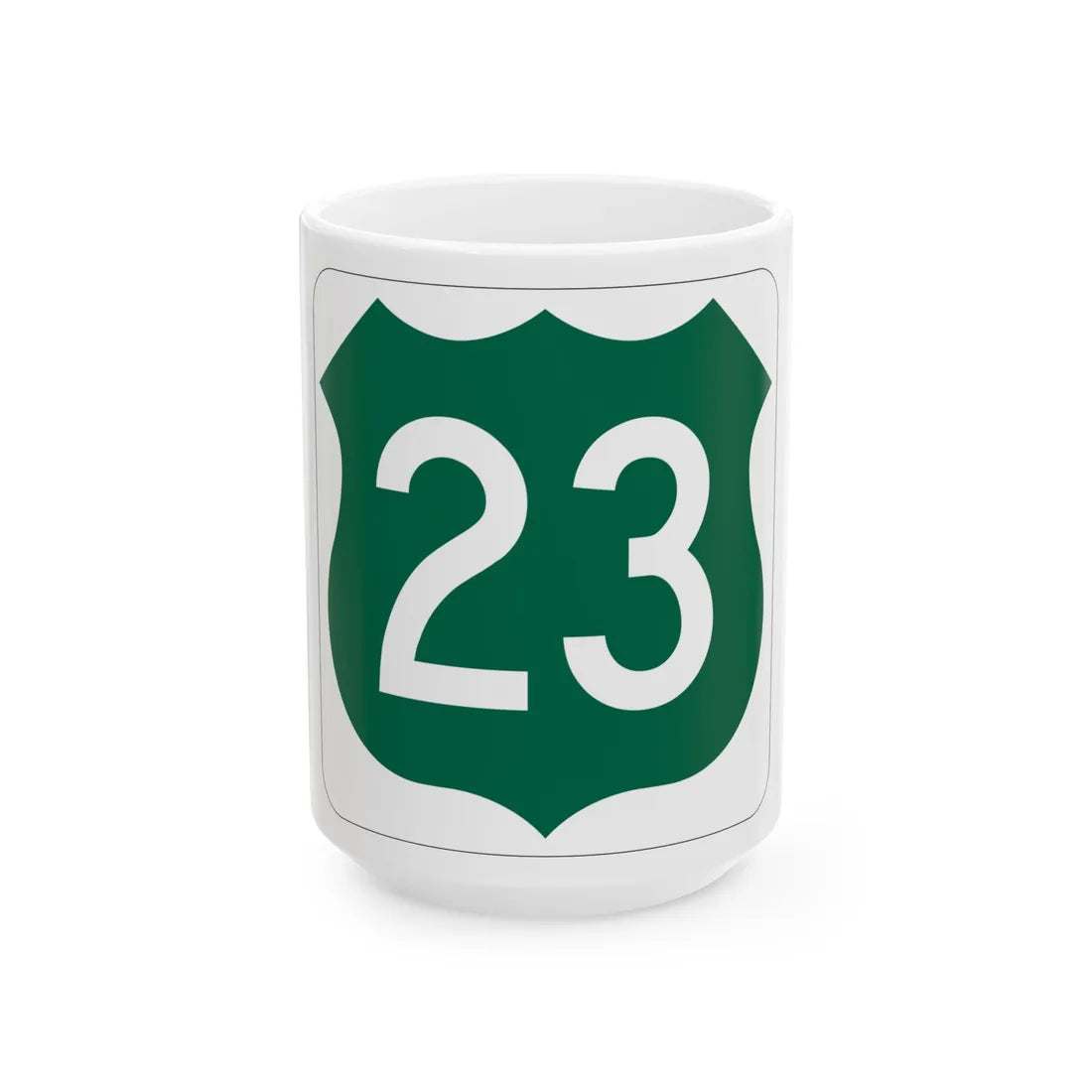 US 23 FL (Florida) (Road Sign) White Coffee Mug 15oz - Go Mug Yourself