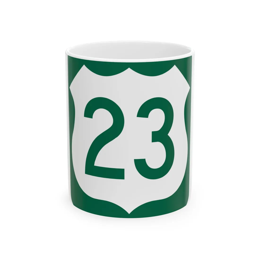 US 23 FL reversed (Florida) (Road Sign) White Coffee Mug 11oz - Go Mug Yourself