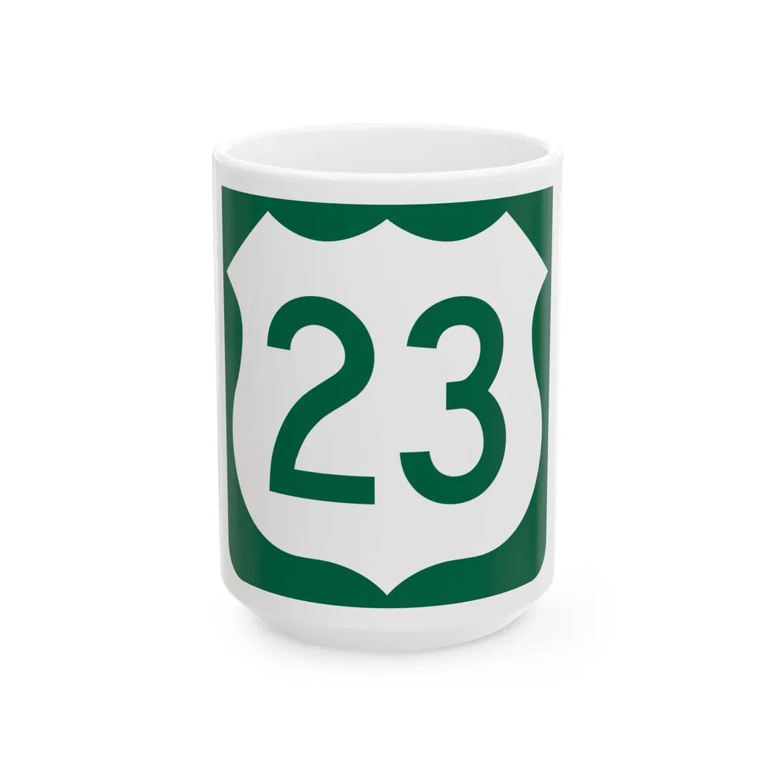 US 23 FL reversed (Florida) (Road Sign) White Coffee Mug 15oz - Go Mug Yourself