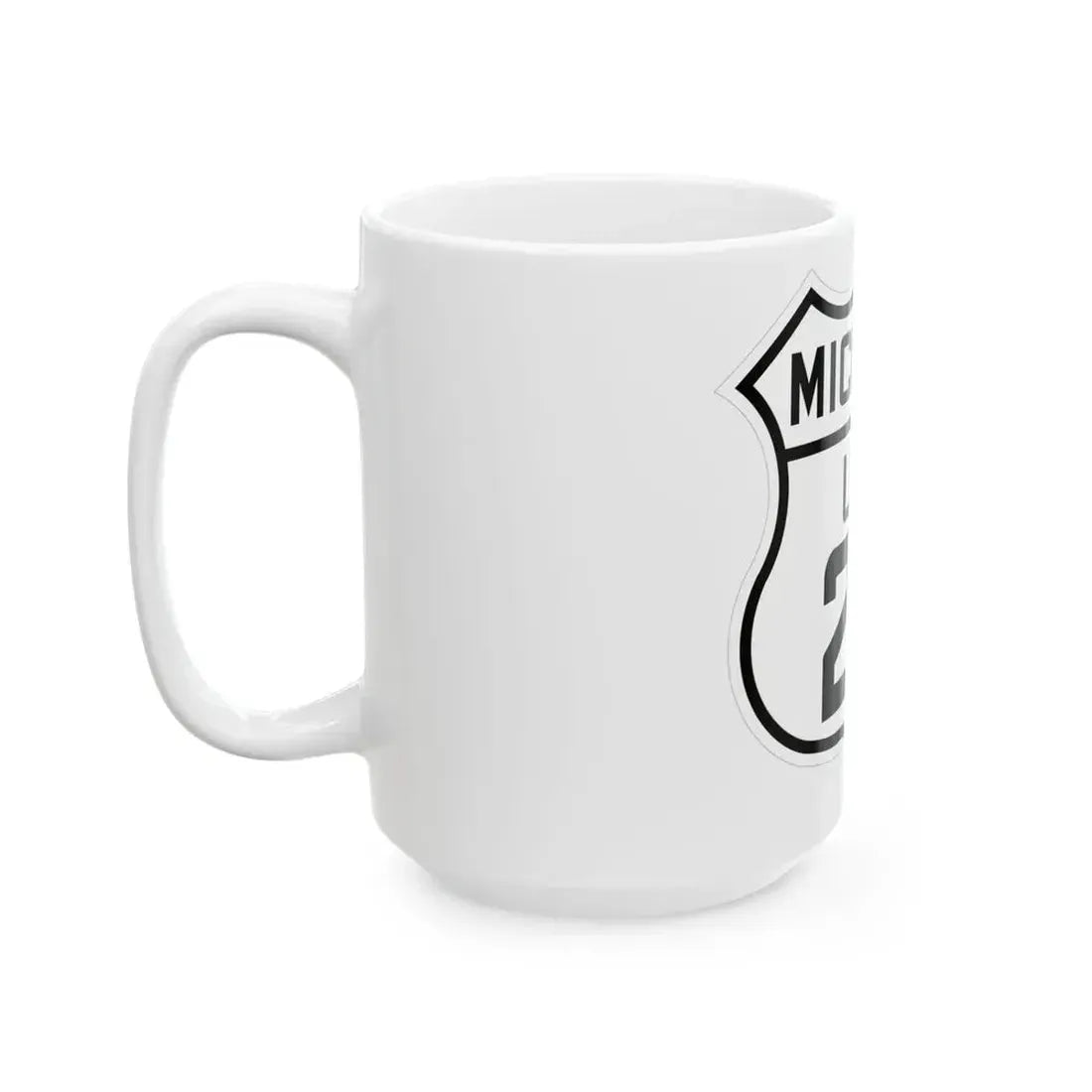 US 23 Michigan 1926 (Michigan) (Road Sign) White Coffee Mug - Go Mug Yourself