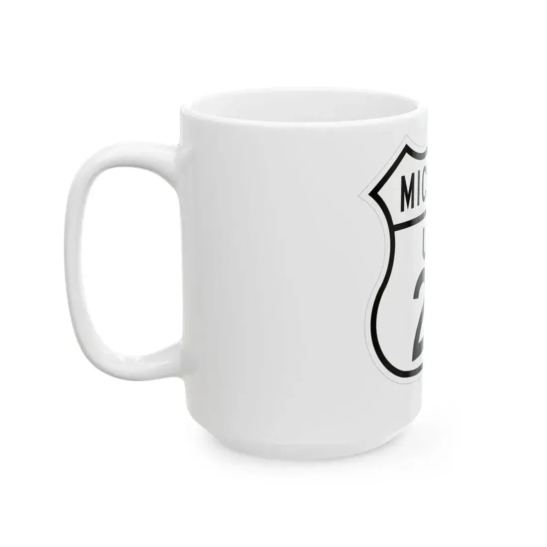 US 23 Michigan 1948 (Michigan) (Road Sign) White Coffee Mug - Go Mug Yourself
